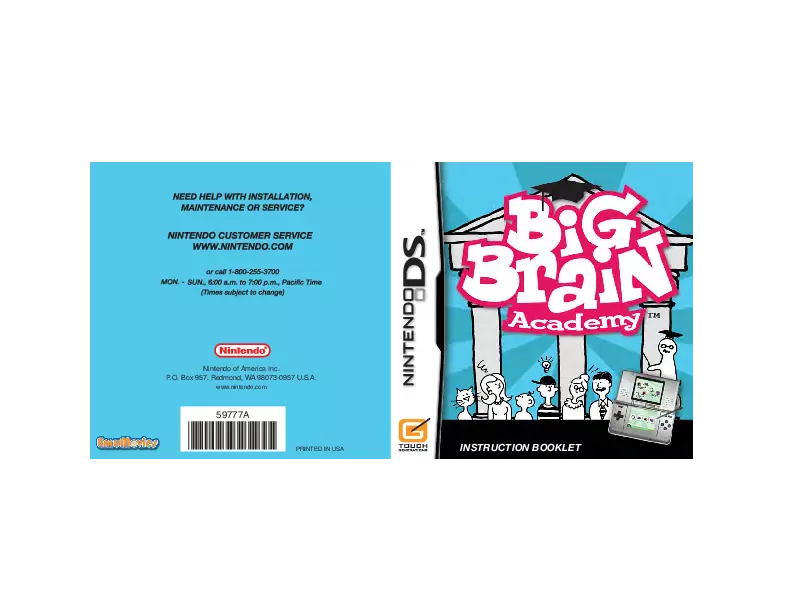 manual for Big Brain Academy